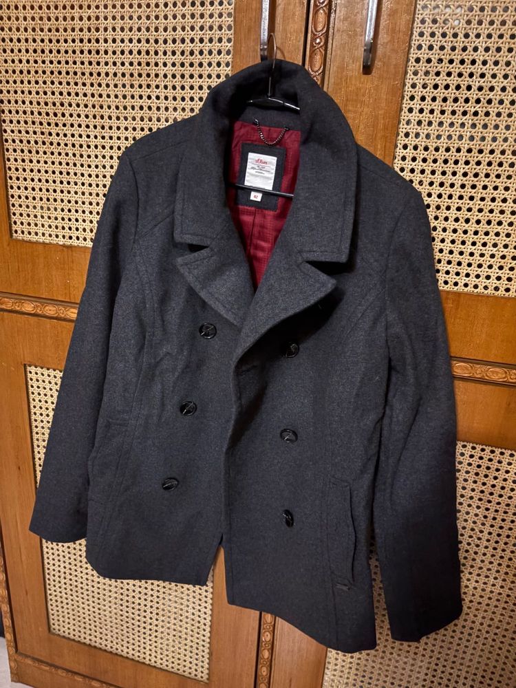 Stylish Grey pure whool coat