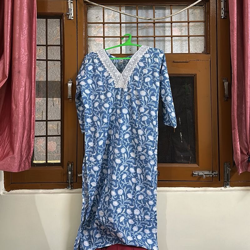 Light Blue Kurti