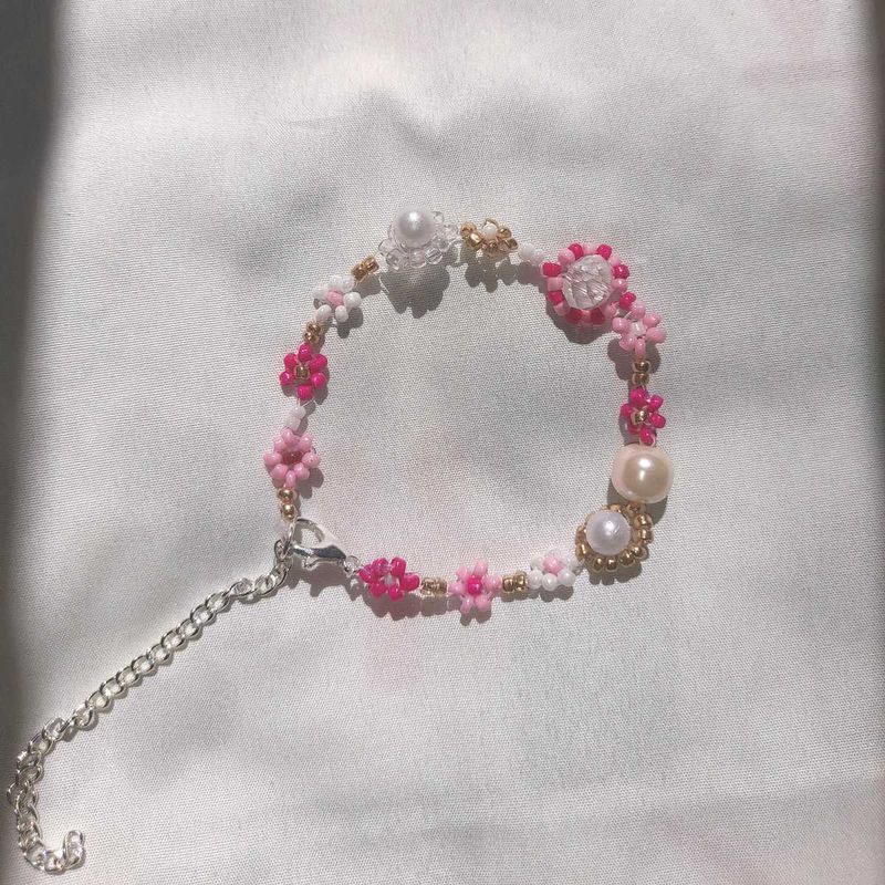 Beaded Flower Bracelet