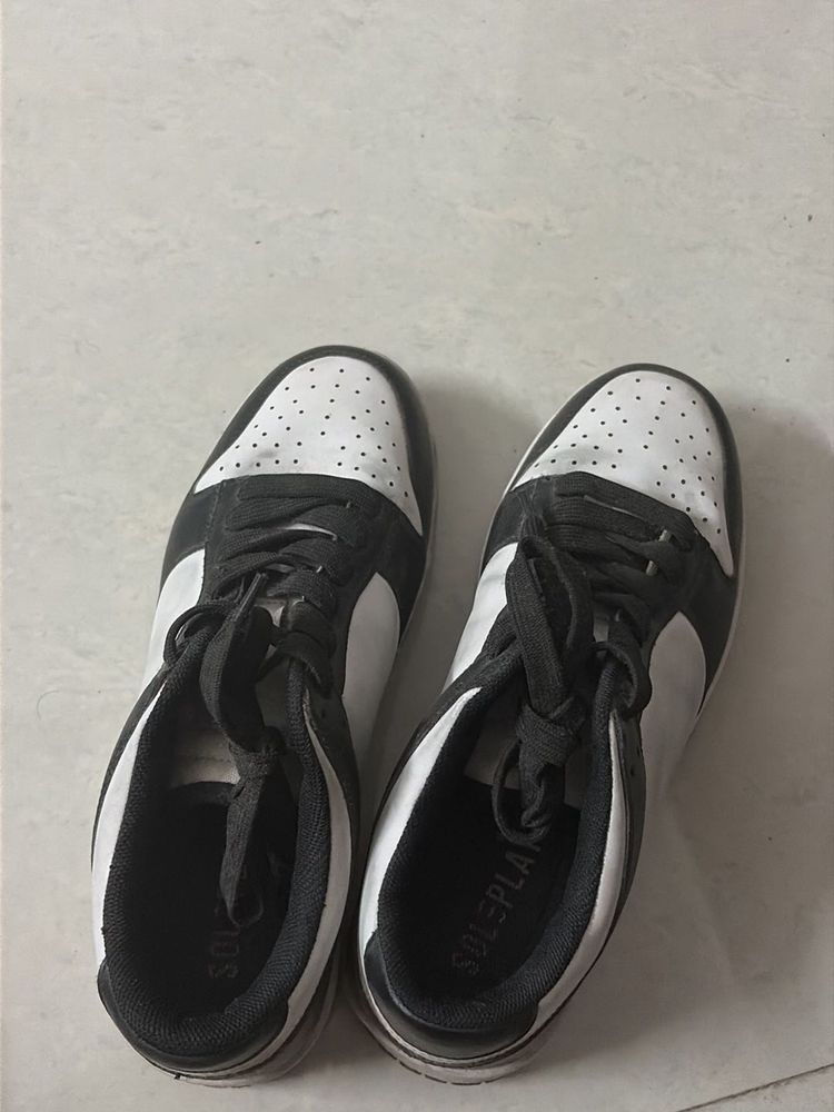 Black &amp; White Sneakers