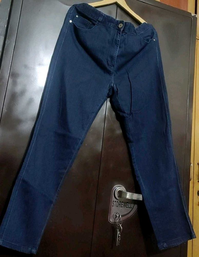 Blue Denim Jeans For Girl Or Woman 38 Waist