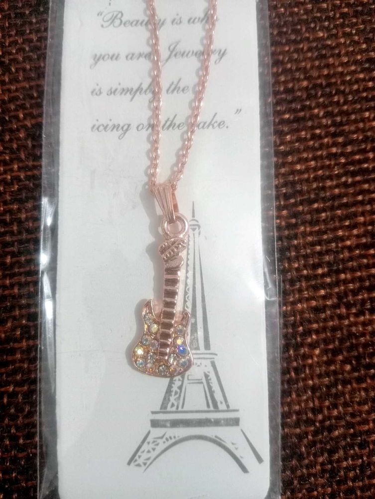 Guitar Pendant Necklace