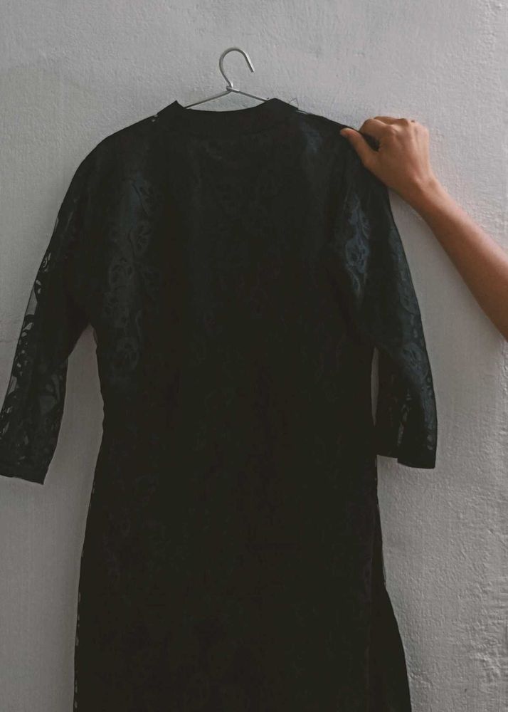 Elegant Black Kurta