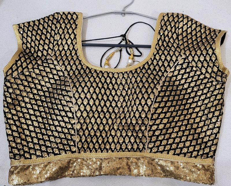 golden handwork blouse