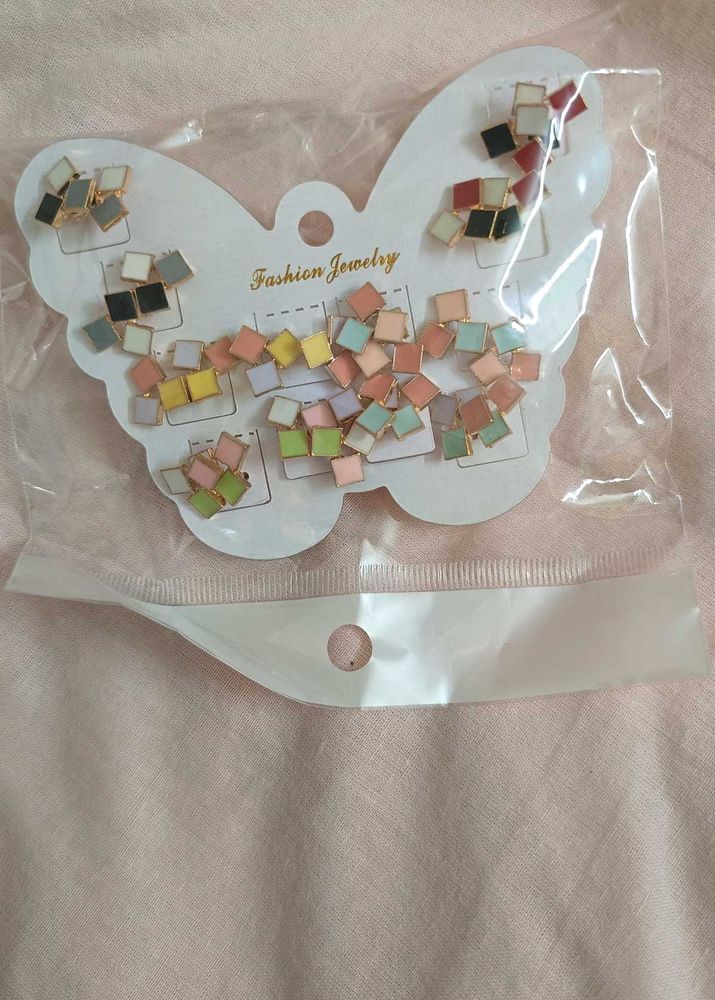 Stud Earring 12 piece Set