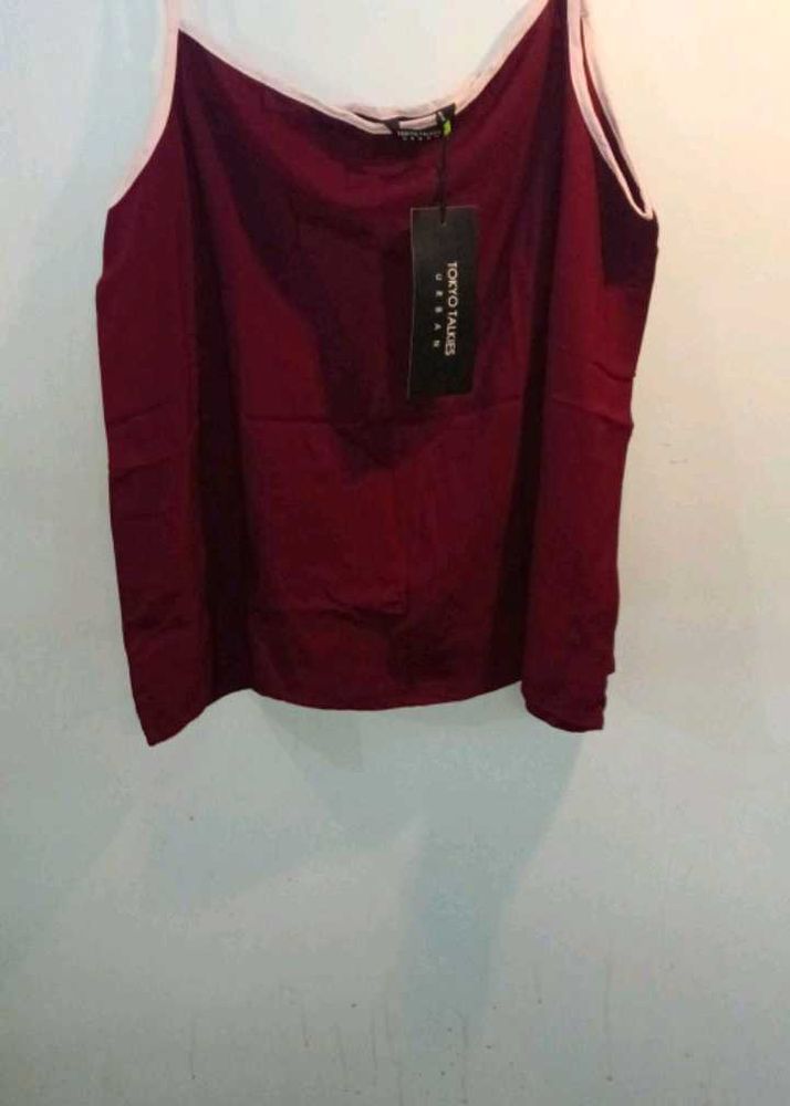 Burgundy night suit- Tokyo Talkies