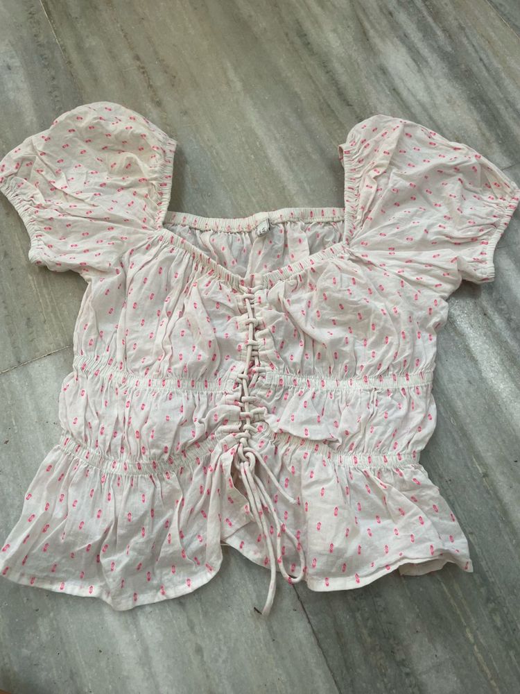 Floral Print Crop Top