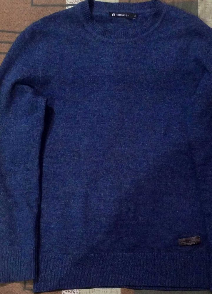 Hangten Blue Knit Sweater (M)