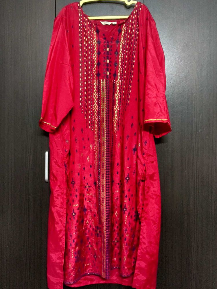 Maroon/Dark Pink Shade Kurthi