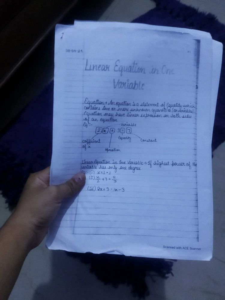 Sale Maths Note + Hand-made Map