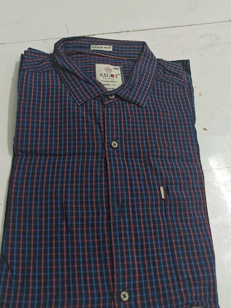 AXCOT Plaid Button-Down Shirt - XXL