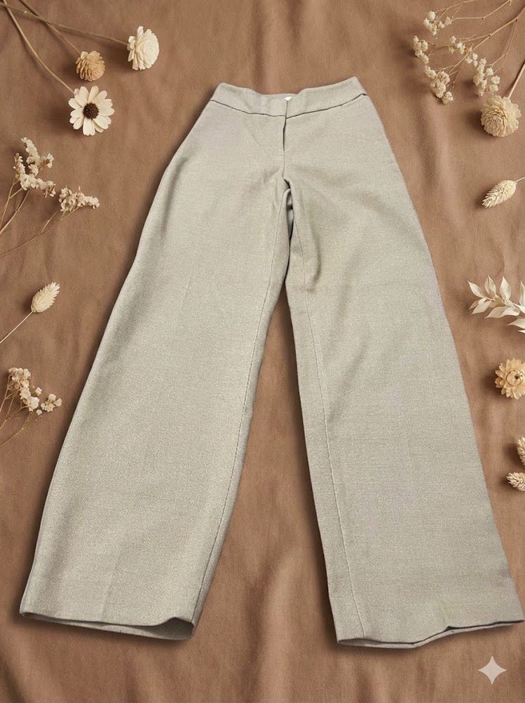 Wide Leg Linen Blend Pants