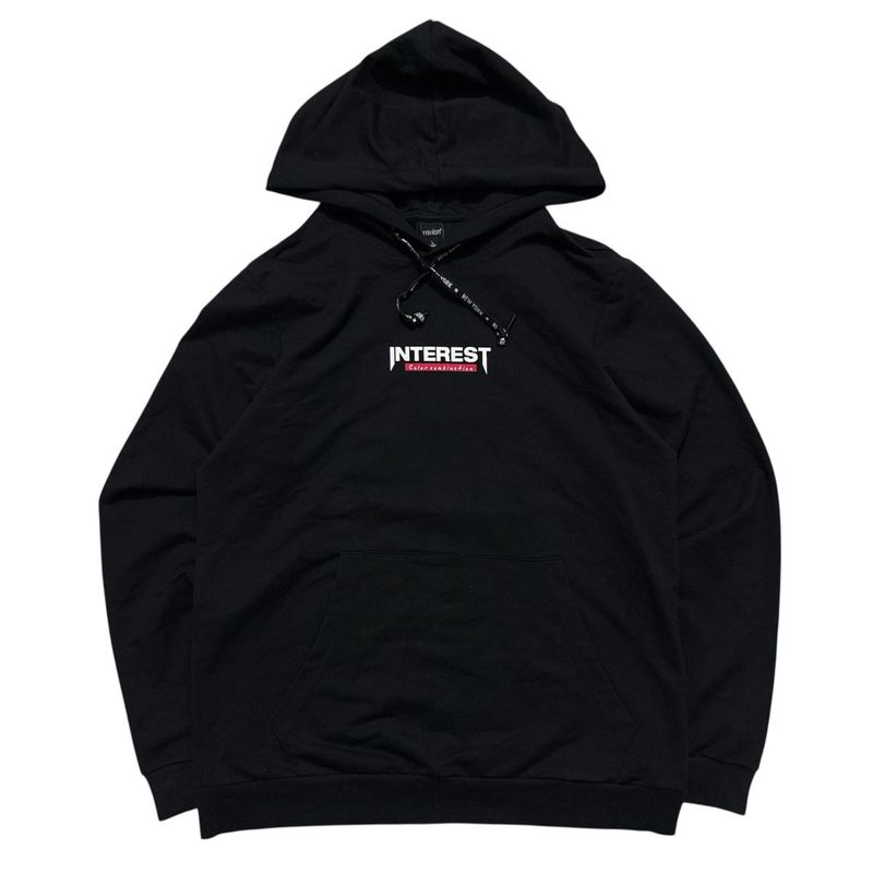 Black &#39;Interest&#39; Hoodie