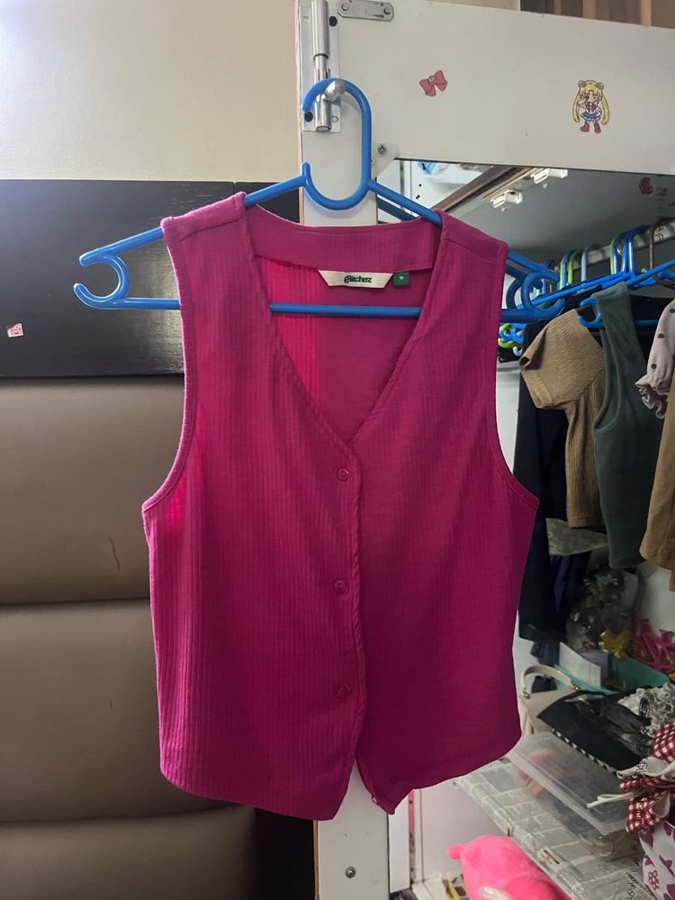 Pink Sleeveless Top