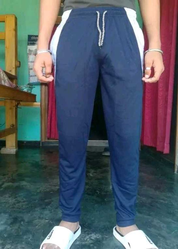 Men&#39;s Navy &amp; White Track Pants