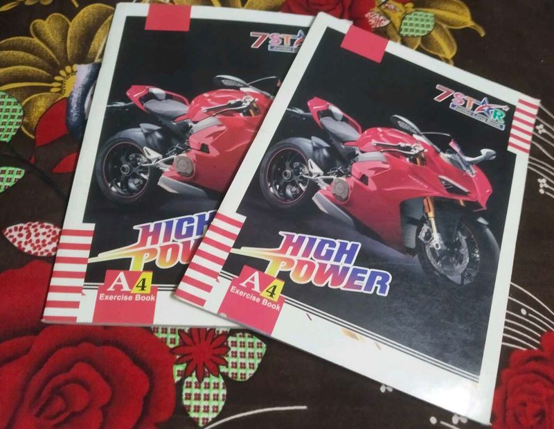 7 Star A4 Exercise 2 Books- Black Pages