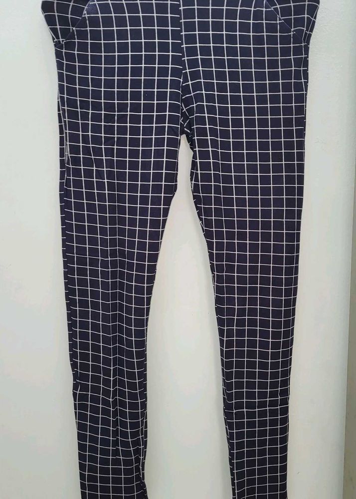Formal Checkered Business Trouser