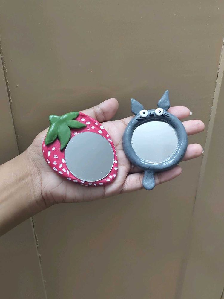 Handheld Mirrors 🍓🪞 Strawberry / Totoro