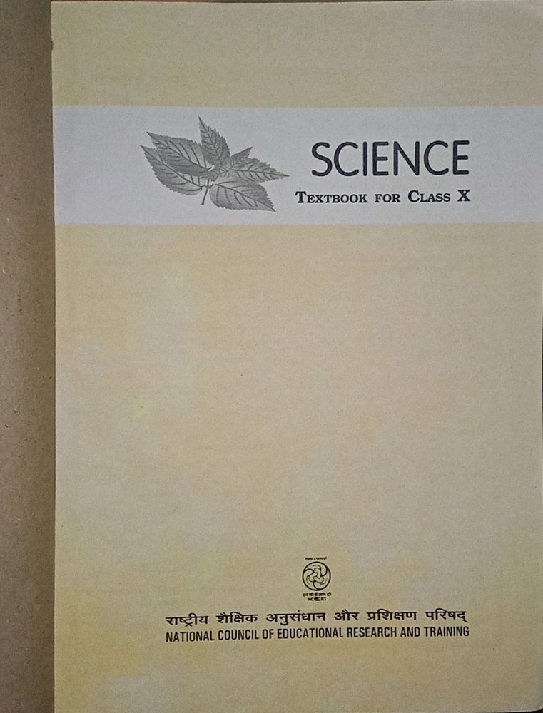NCERT class 10 SCIENCE textbook.