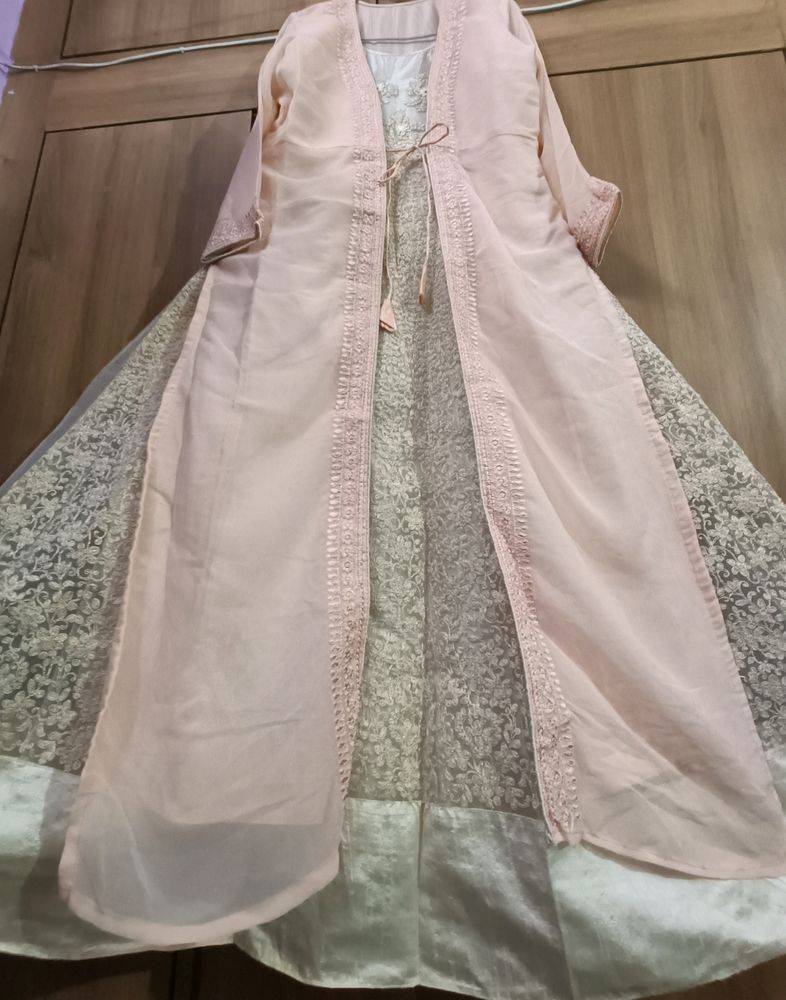 Ethnic Gown With Shrug