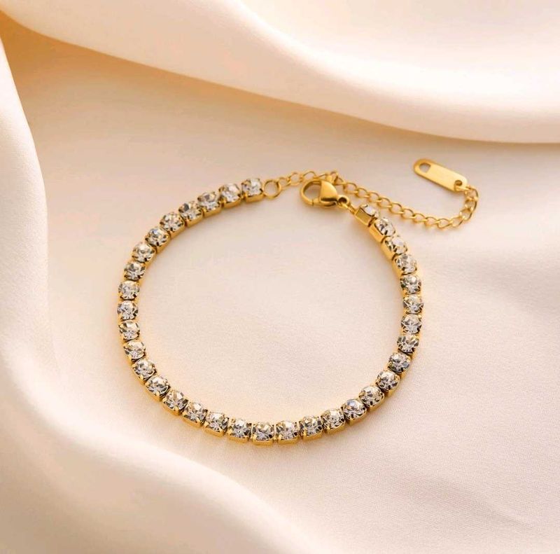 Sparkling cz Bracelet anti tarnish
