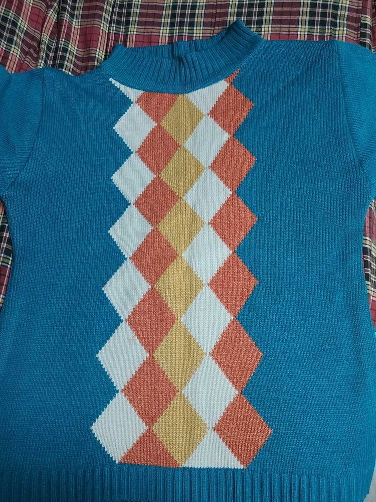 Argyle Pattern Sweater