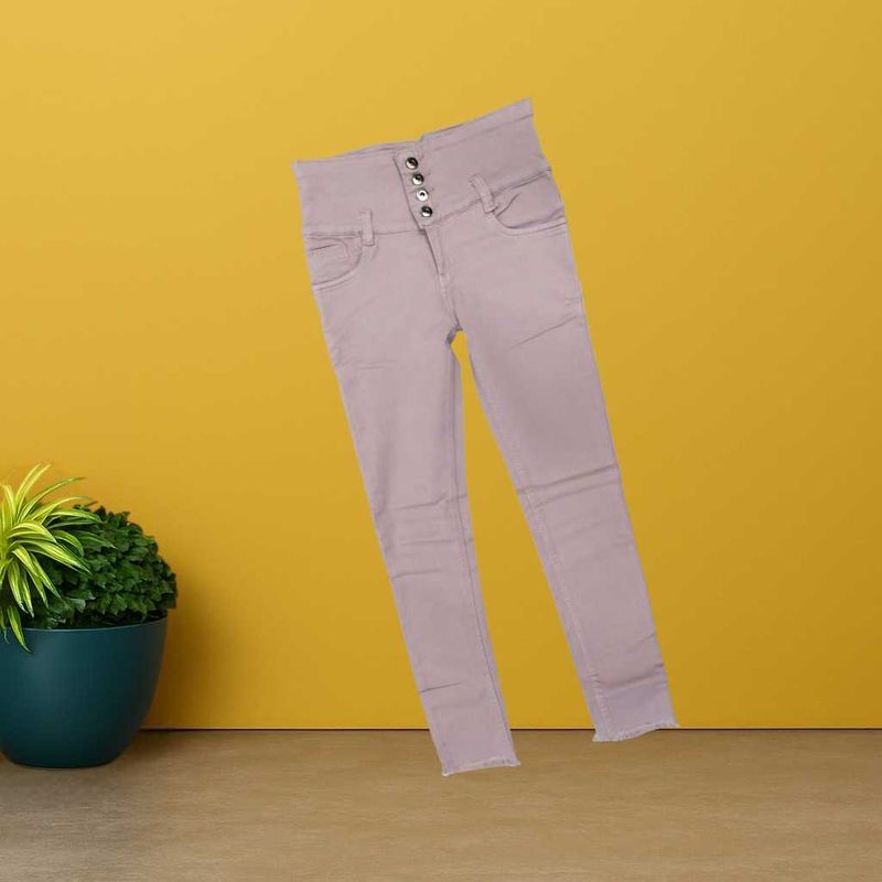 Women pink skinny jeans size 28 (O-96)