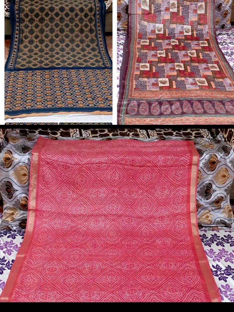 Combo 3 Beautiful Saree Daily Wear