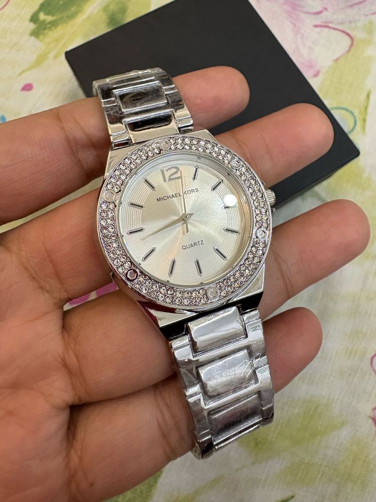 Michael Kors Silver Watch For Her😍