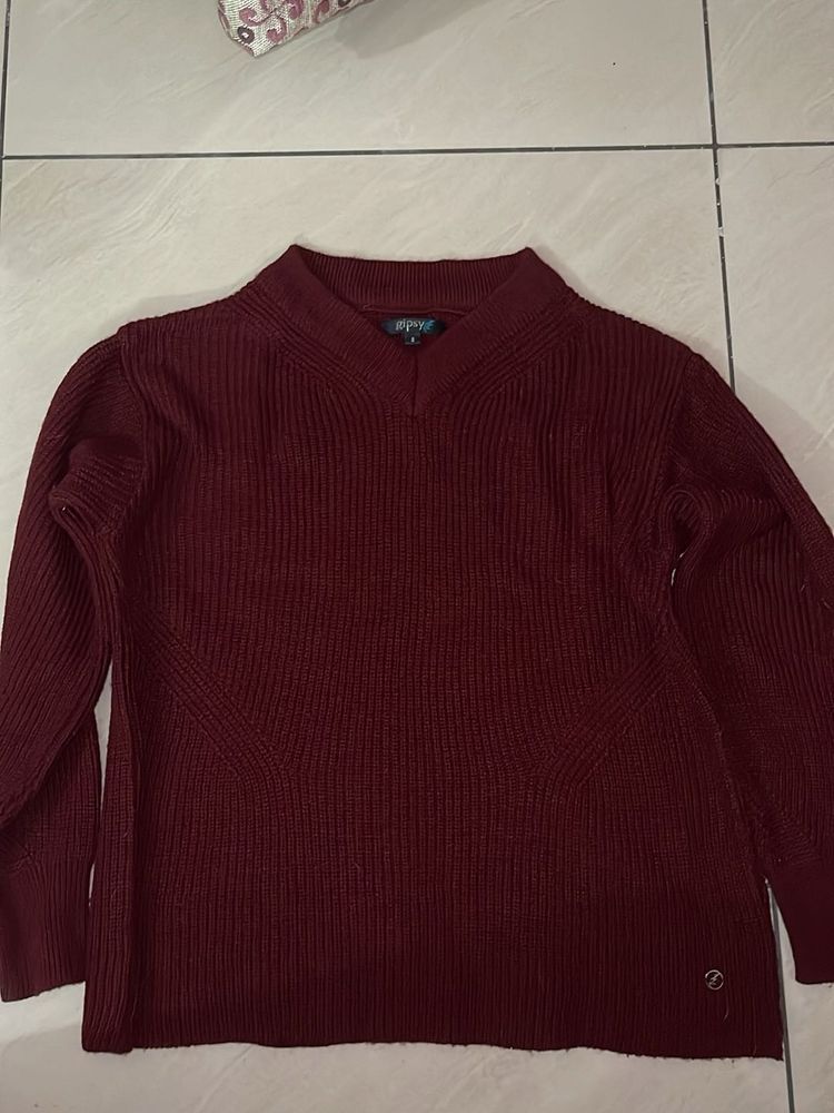 Sweater With V Neck