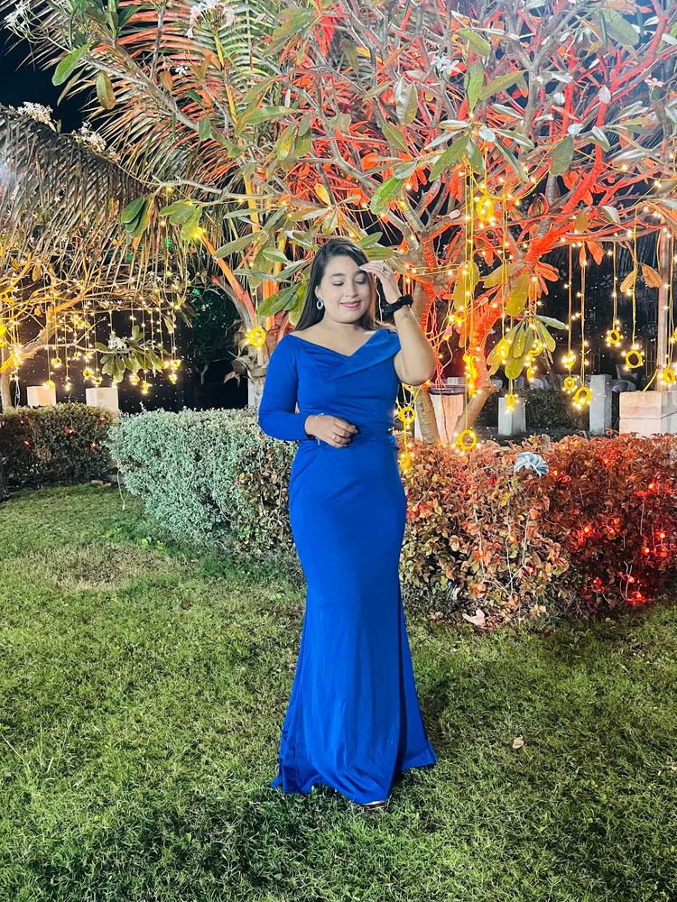 pinterest Elegant Blue Evening Gown