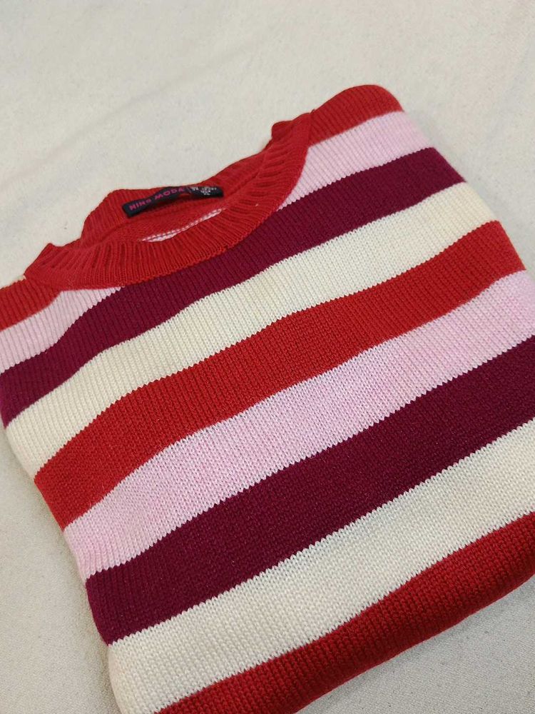 Striped Knit Sweater