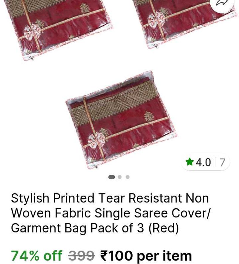 Saree Cover Single Piece