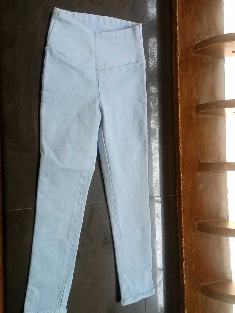 High Waisted Light Wash Jeans