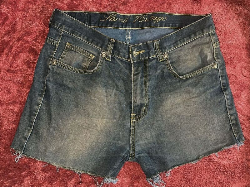Paris Vintage United Denim Shorts