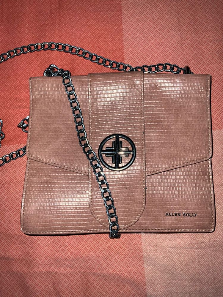 Allen Solly Brown Chain Bag