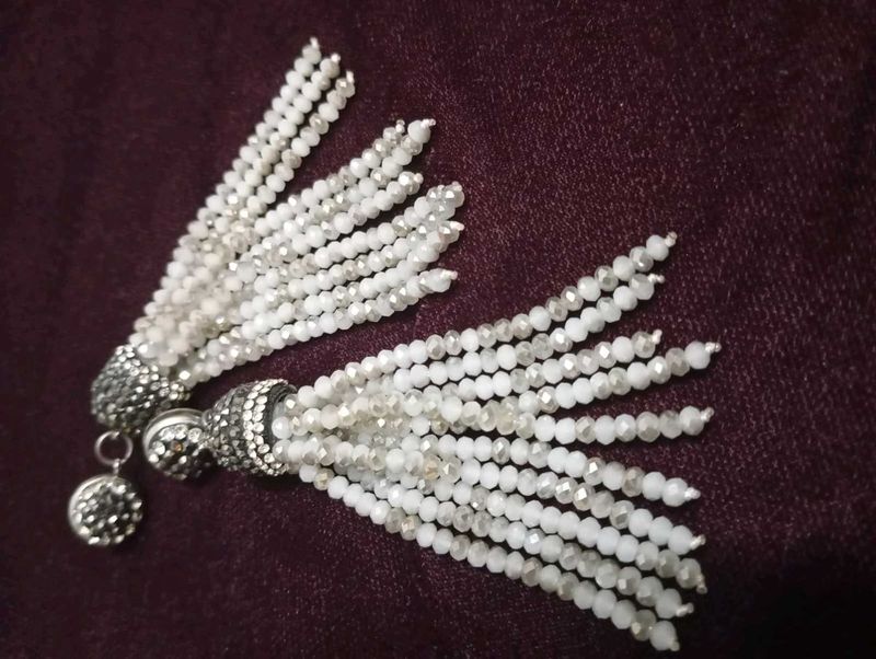 Beaded Tassel Earrings