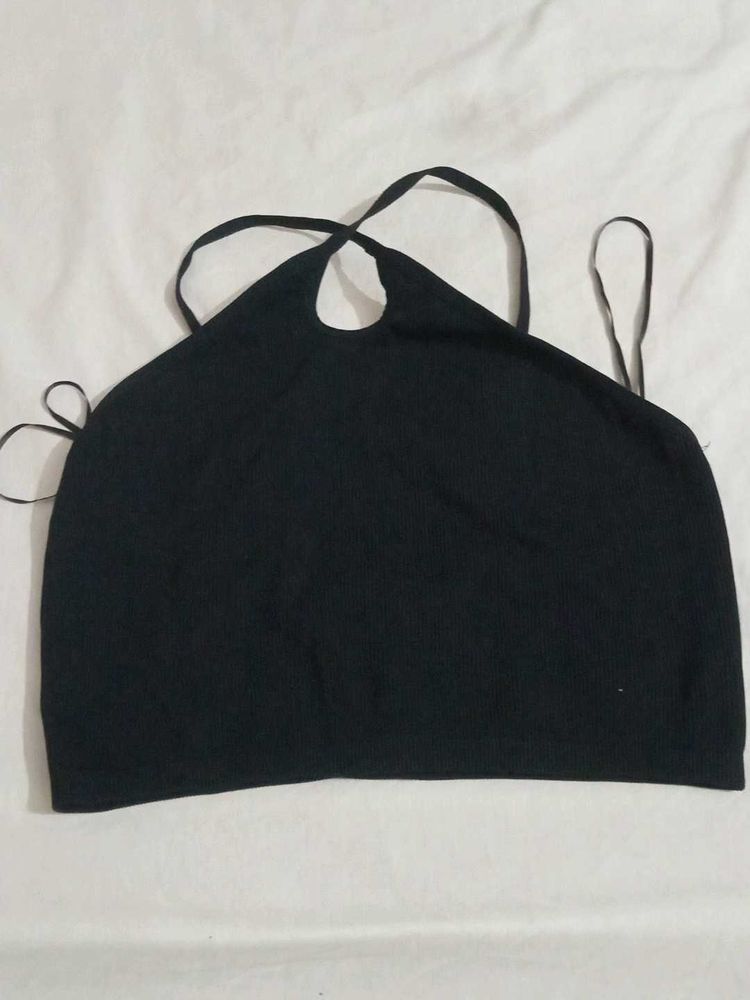 Black Halter Top