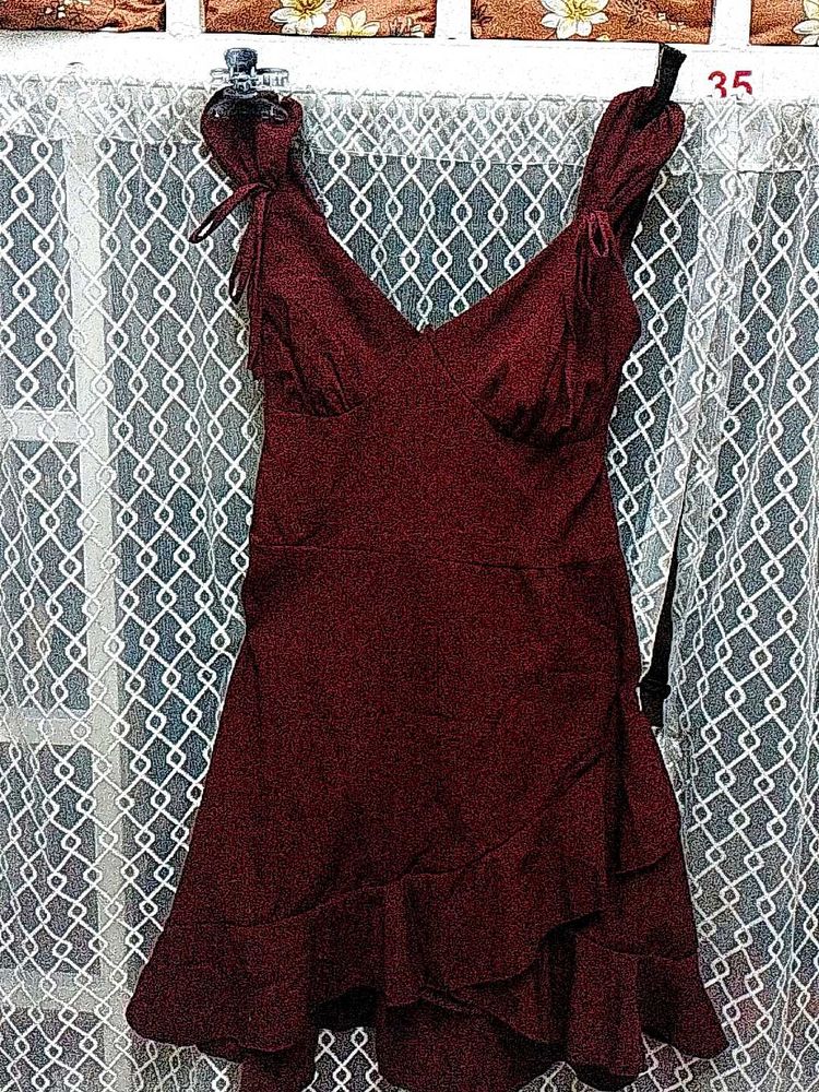 A Party Wear Flared Bodycon Short Cute Dress
