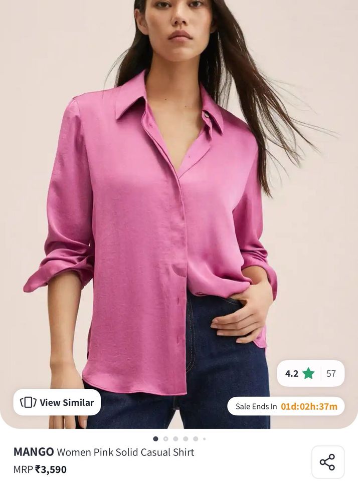 Pink Mango Casual Shirt | M-L size