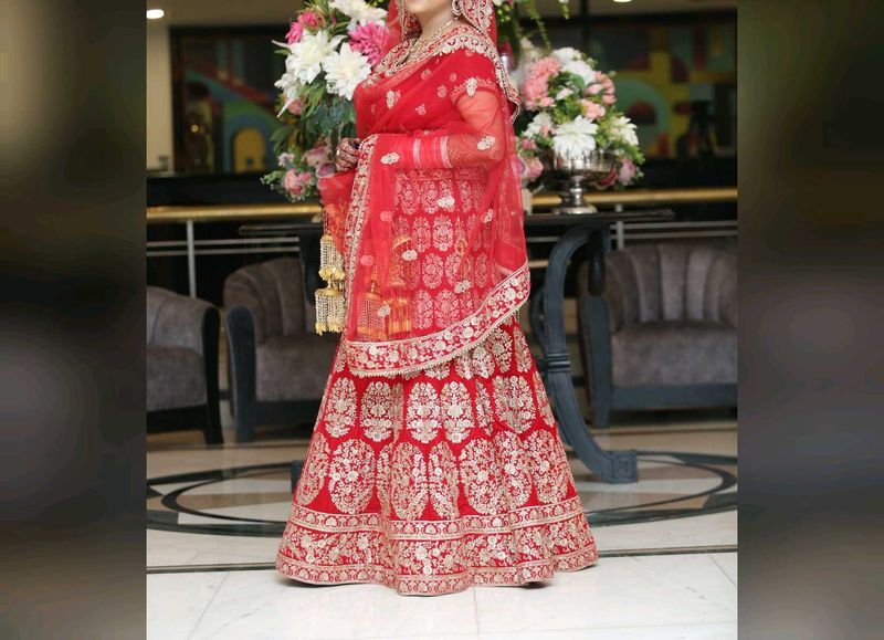 Red Bridal Lehenga