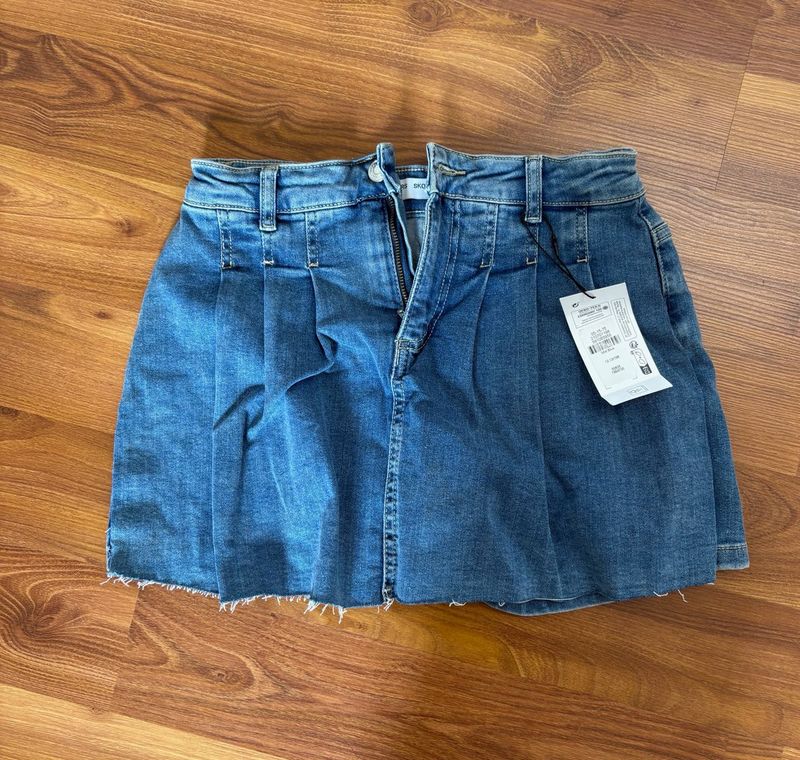 Skorts Denim Mini Skirt Size Small
