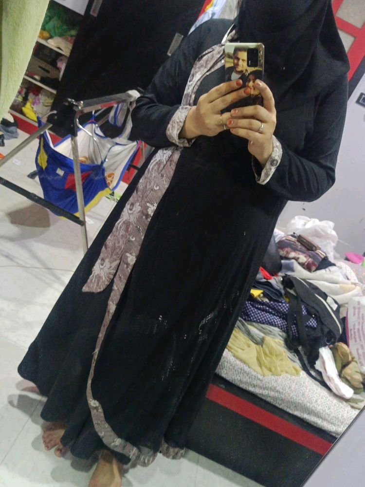 Rarely Used Full Flair Abya With Duptta