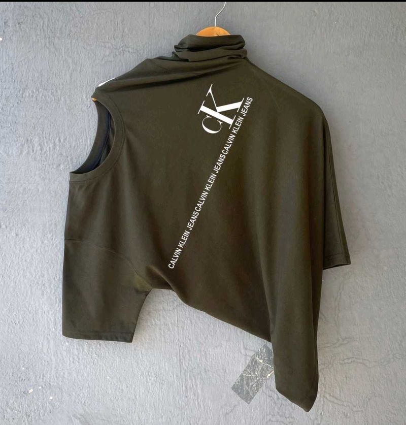 Calvin Klein Olive Green Logo Tee
