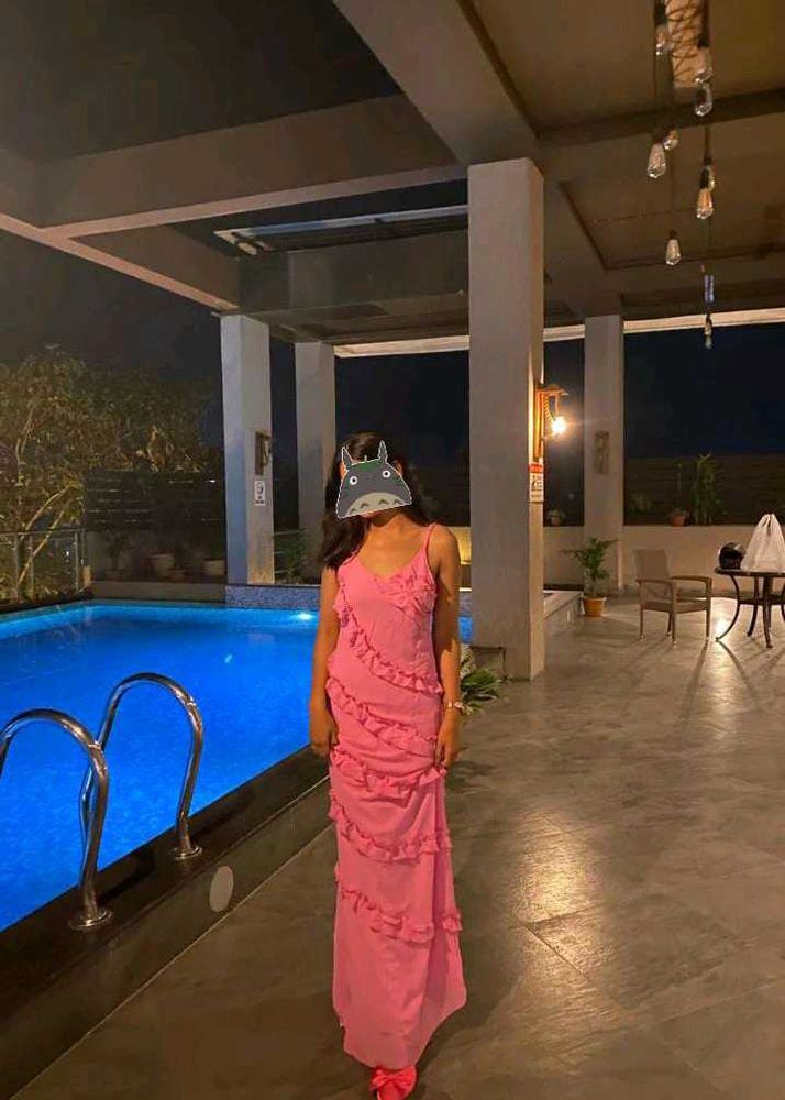 Pink Long Dress🌸