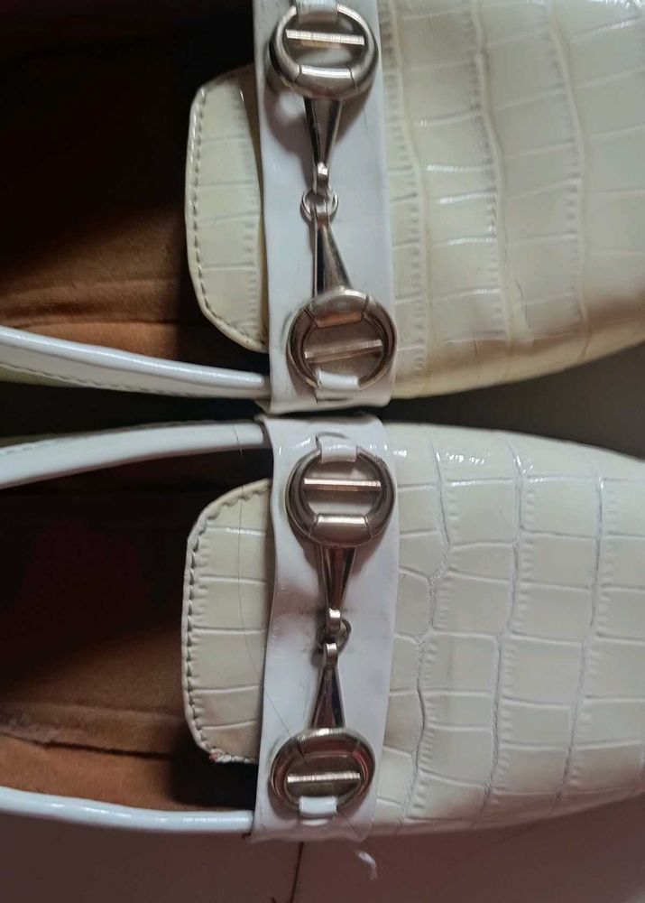 Stylish White STEFENS Loafers