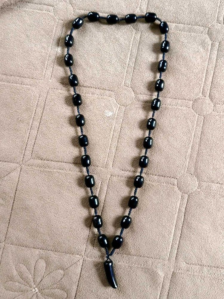 Black Beaded Necklace