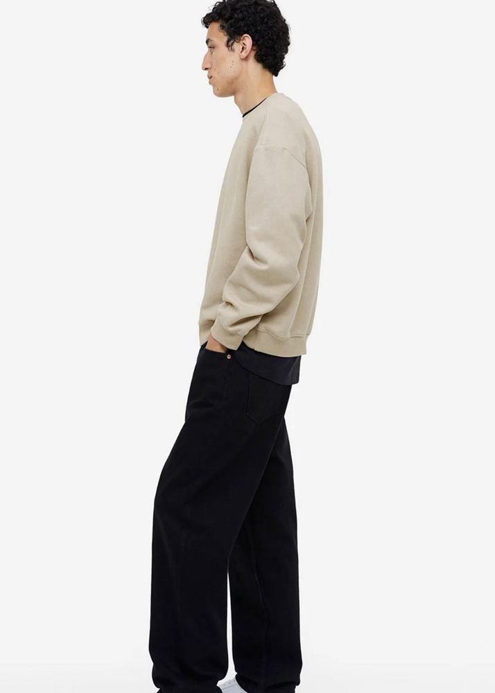 H&amp;M Beige Relaxed Fit SweatShirt