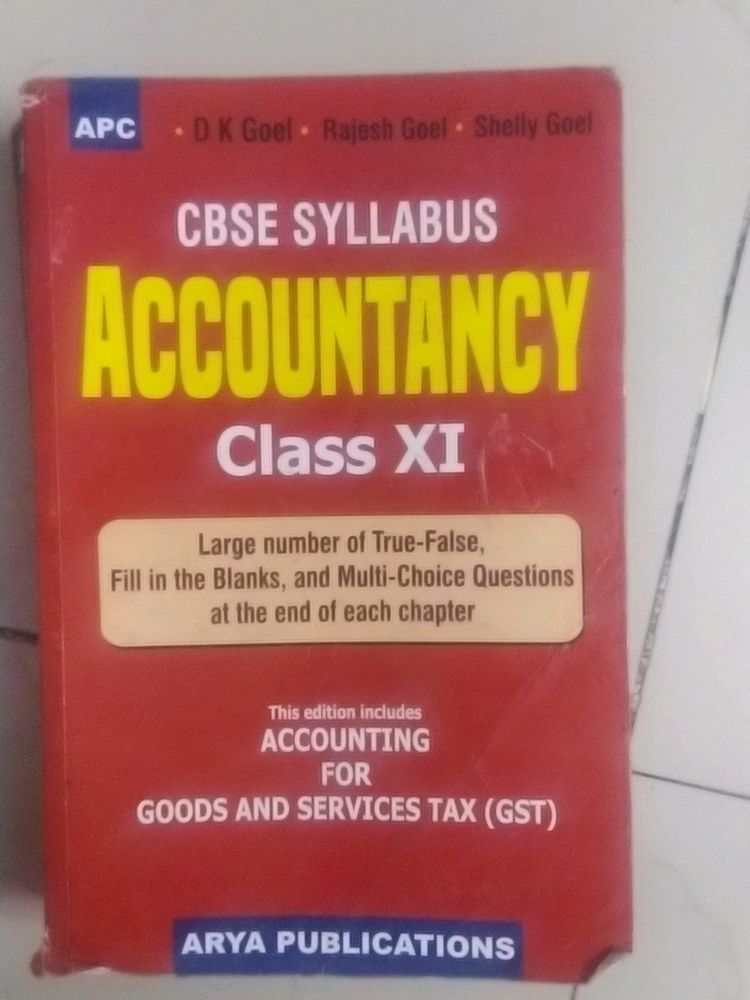 D.K Goel Accountancy Class 11th Book