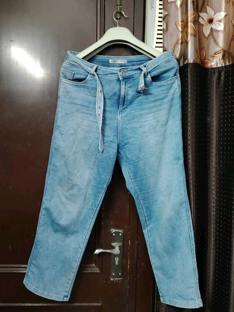 34 Size Stretchable Jeans Ankle Length